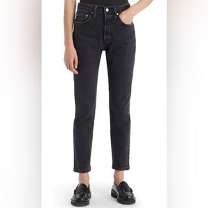 Levi 501 S washed black denim